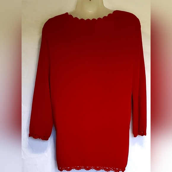 Pretty red NWT sweater sz small - Picture 2 of 7